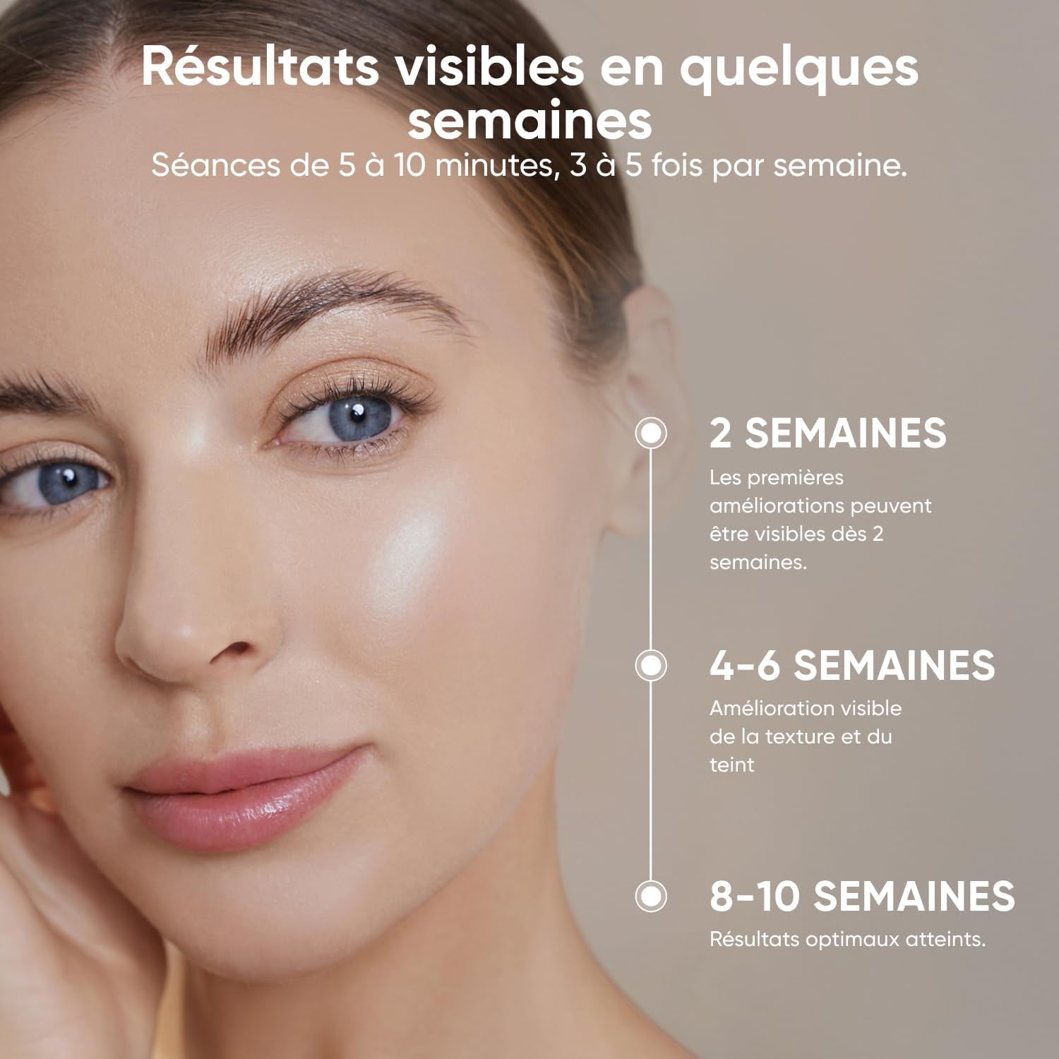 Masque LED Visage De Luminothérapie, 7 Modes, Lumière Rouge Portable Avec LED NIR, Silicone Doux, Protection Yeux, Traitement 5-10 Min, Infrarouge Rechargeable